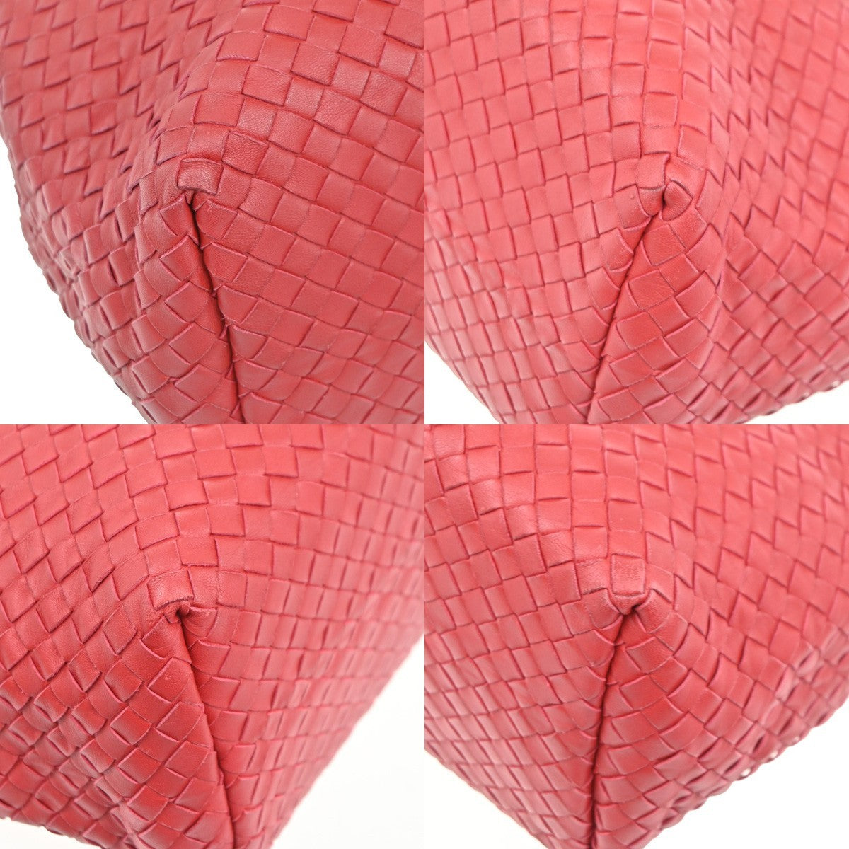 BOTTEGA VENETA Intrecciato Garda Shoulder Bag Leather Red  Italy 179320 94RL600