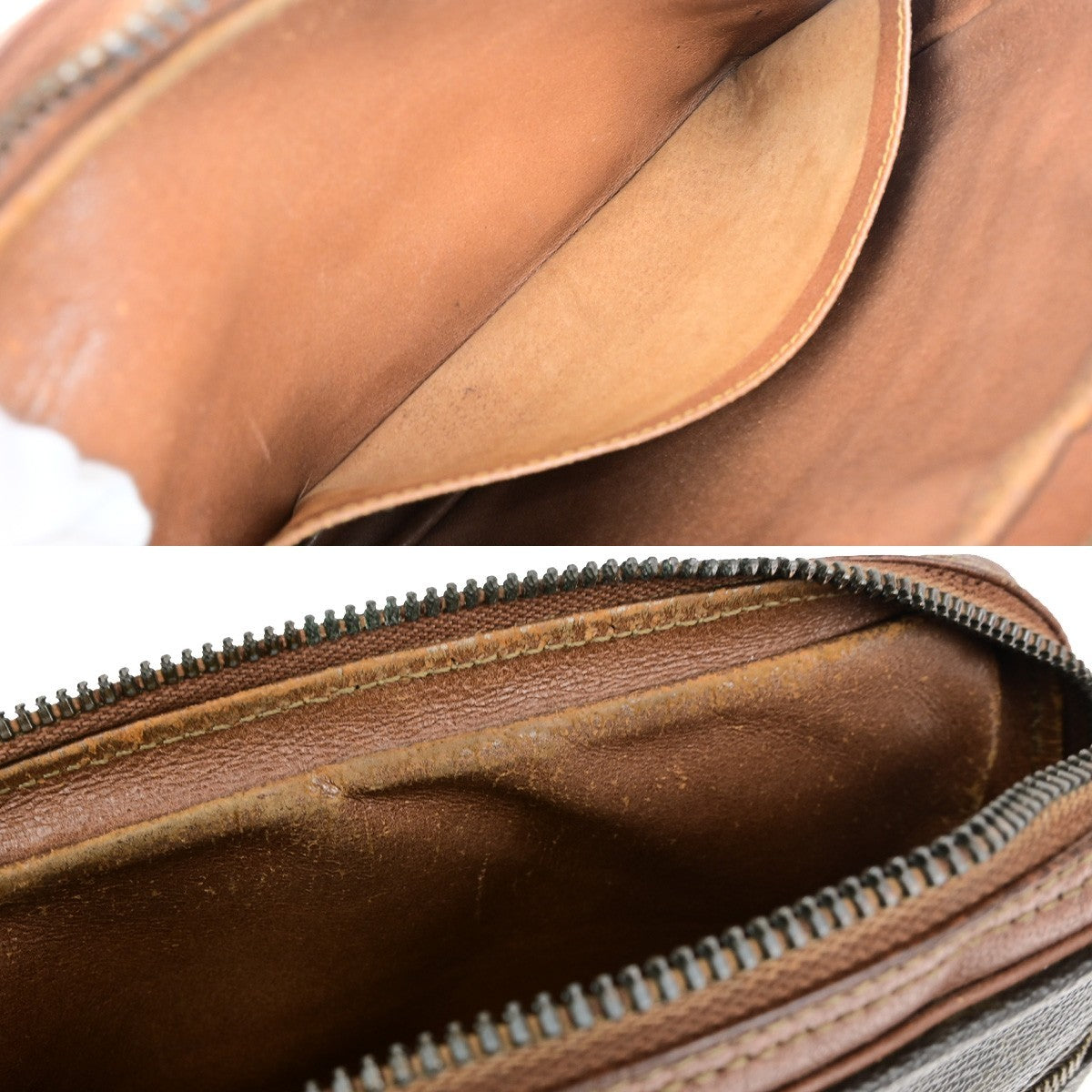 LOUIS VUITTON Sac Sport Clutch Hand Bag Monogram Leather Brown France 07KC335
