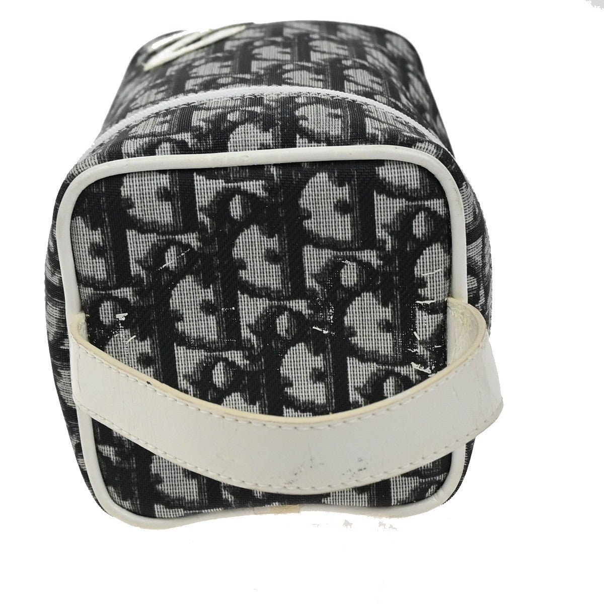 CHRISTIAN DIOR Trotter Pattern Hand Bag Coating Canvas Patent Leather 69KP118