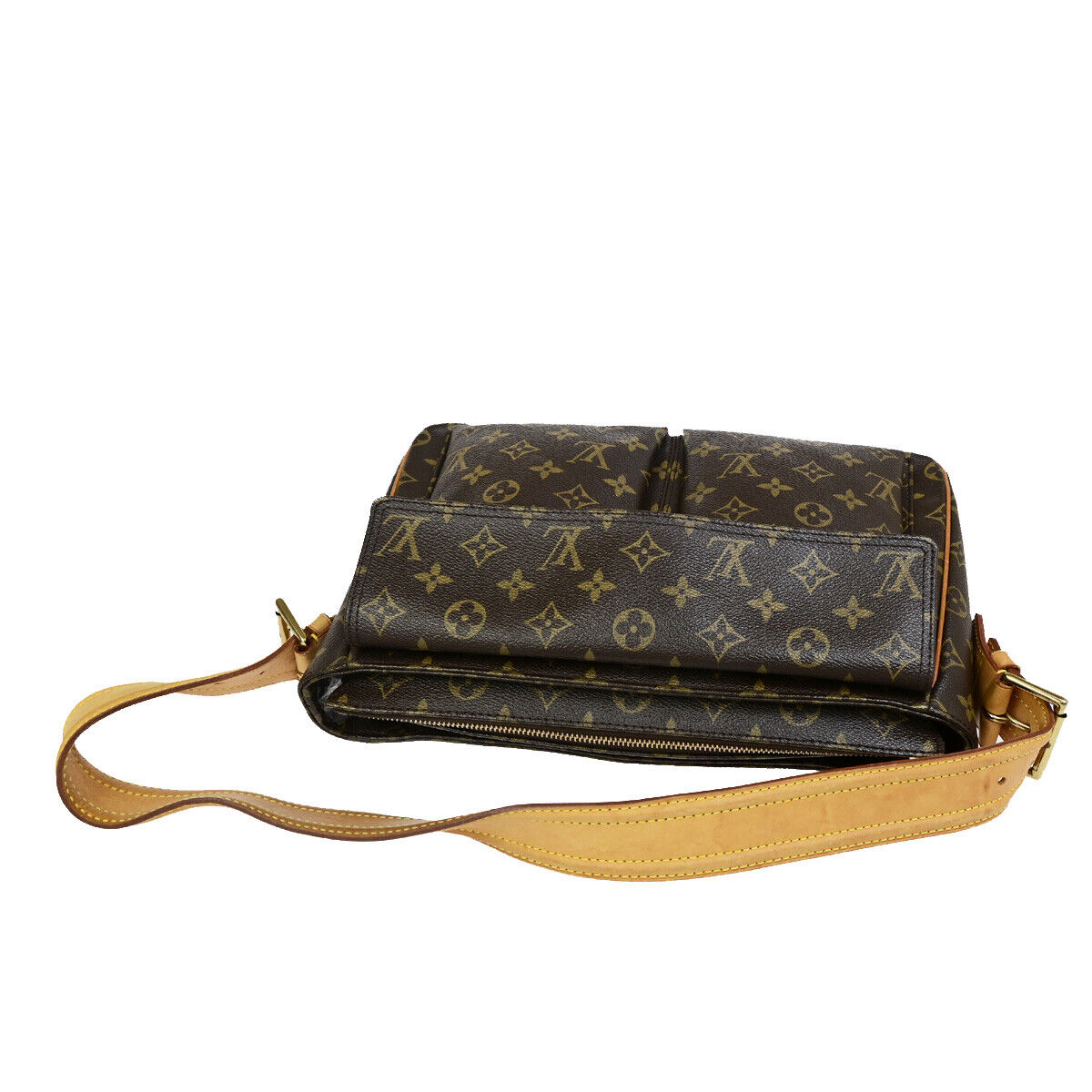 LOUIS VUITTON Viva Cite GM Shoulder Bag Monogram Leather Brown M51163 15YG491
