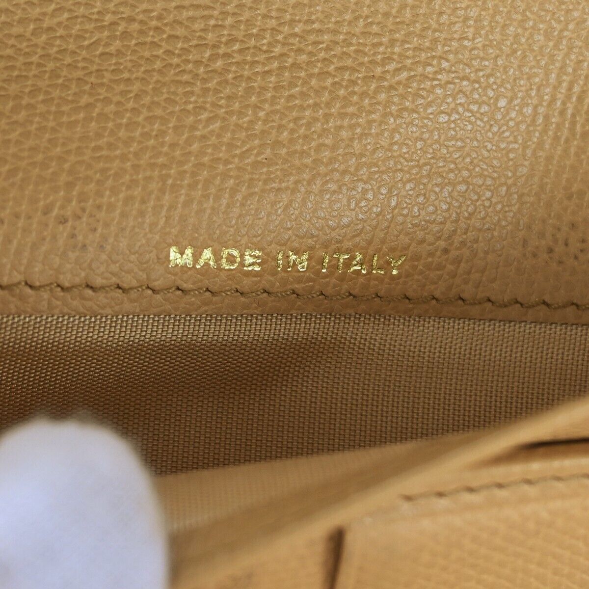 CHANEL CC Logo Long Bifold Wallet Purse Leather Beige Gold-Plated Italy 60GA245