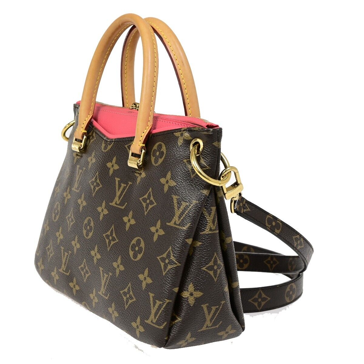 LOUIS VUITTON Paras BB 2Way Shoulder Bag Monogram Leather Pink M41734 601RJ927