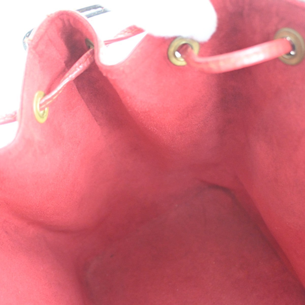 LOUIS VUITTON Petit Noe Drawstring Shoulder Bag Epi Leather Red M44107 82CA882