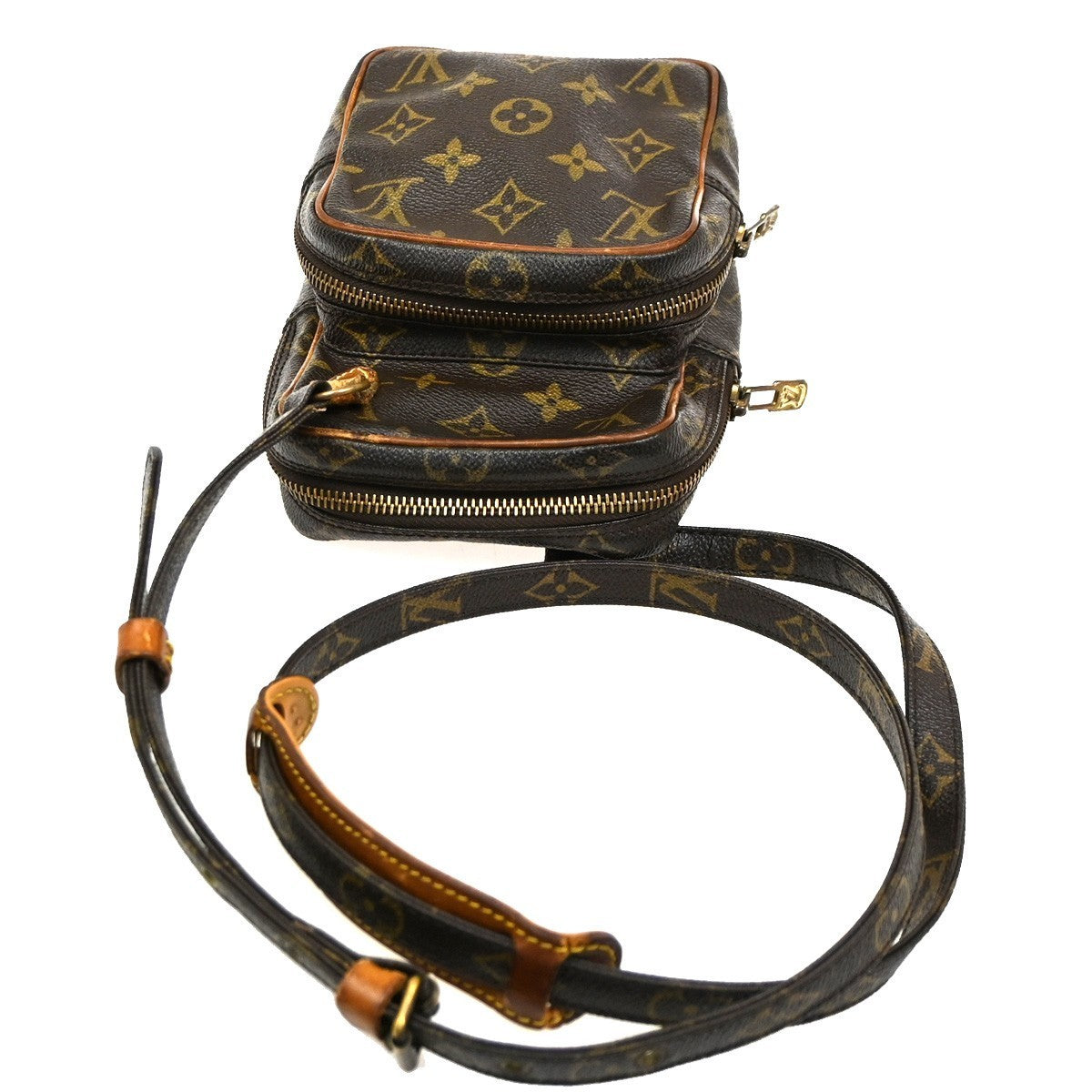 LOUIS VUITTON Mini Amazon Shoulder Bag Monogram Leather Brown M45238 69CA569