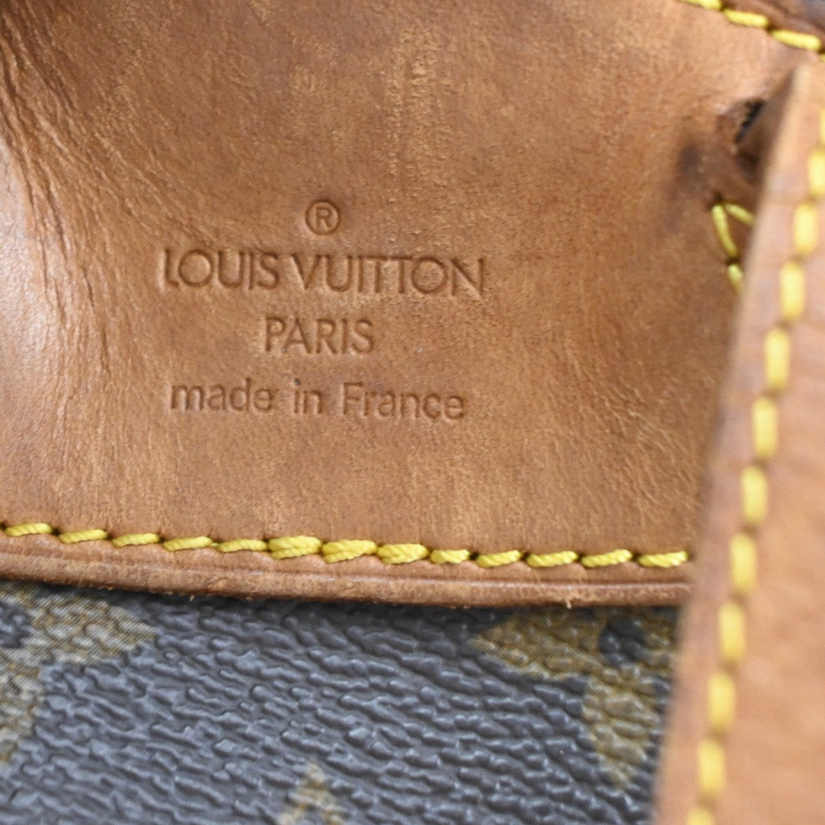 LOUIS VUITTON Montsouris MM Backpack Bag Monogram Leather Brown M51136 18SA126