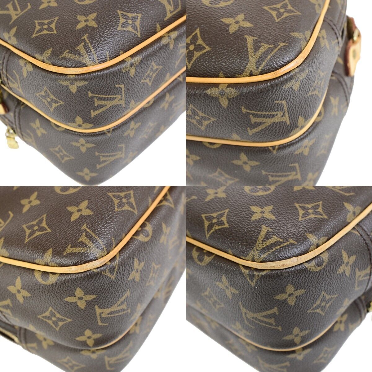 LOUIS VUITTON Reporter PM Crossbody Shoulder Bag Monogram Leather M45254 79ED036