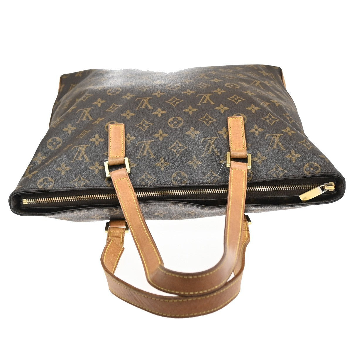 LOUIS VUITTON Cabas Mezzo Shoulder Bag Monogram Leather Brown M51151 70CA979