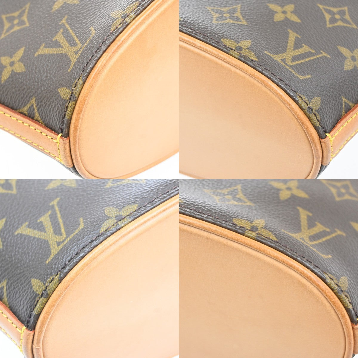 LOUIS VUITTON Logo Drouot Shoulder Bag Monogram Leather Brown M51290 77YH948