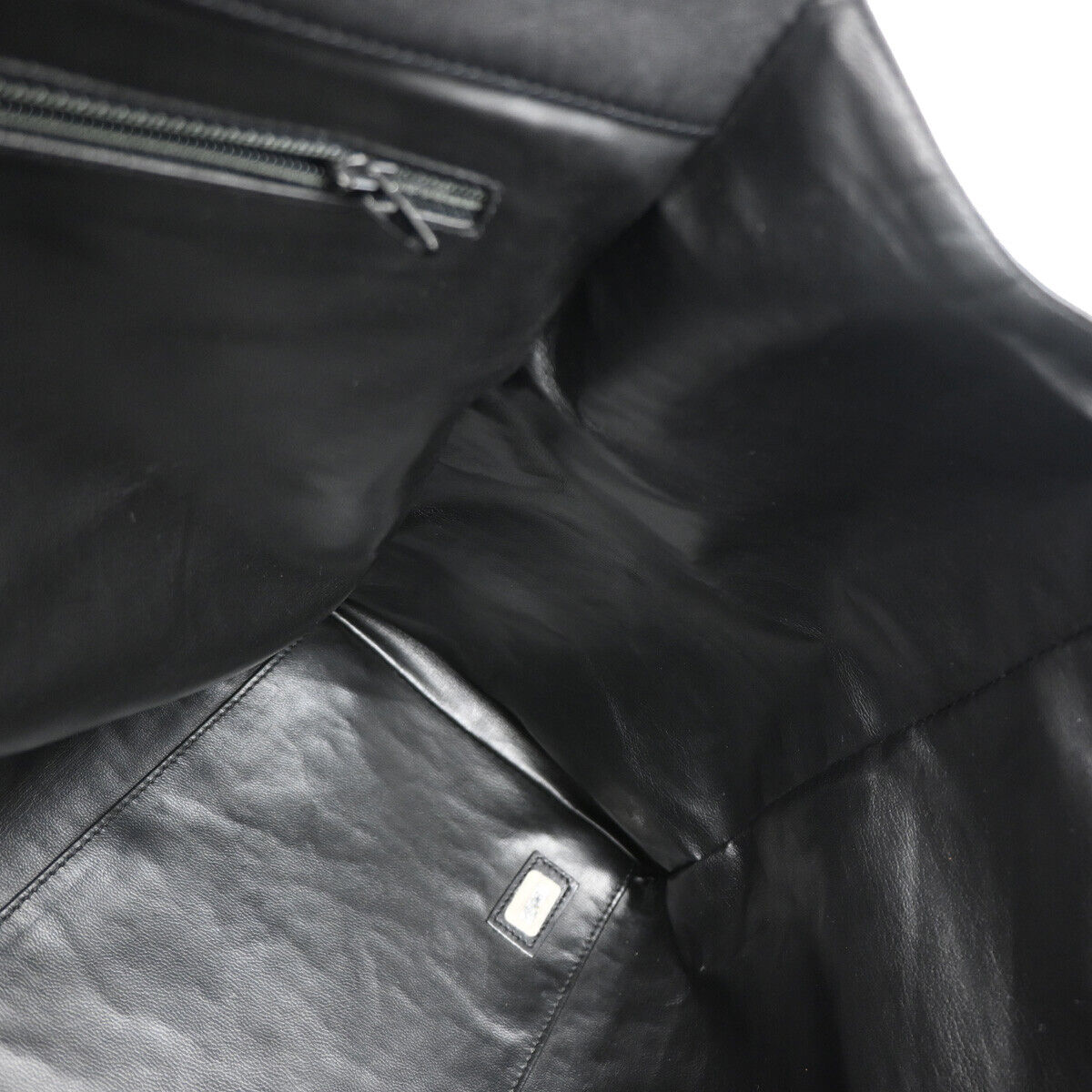 CHANEL CC Logo Bicolore Chain Shoulder Bag Leather Black GHW Italy 767RJ726