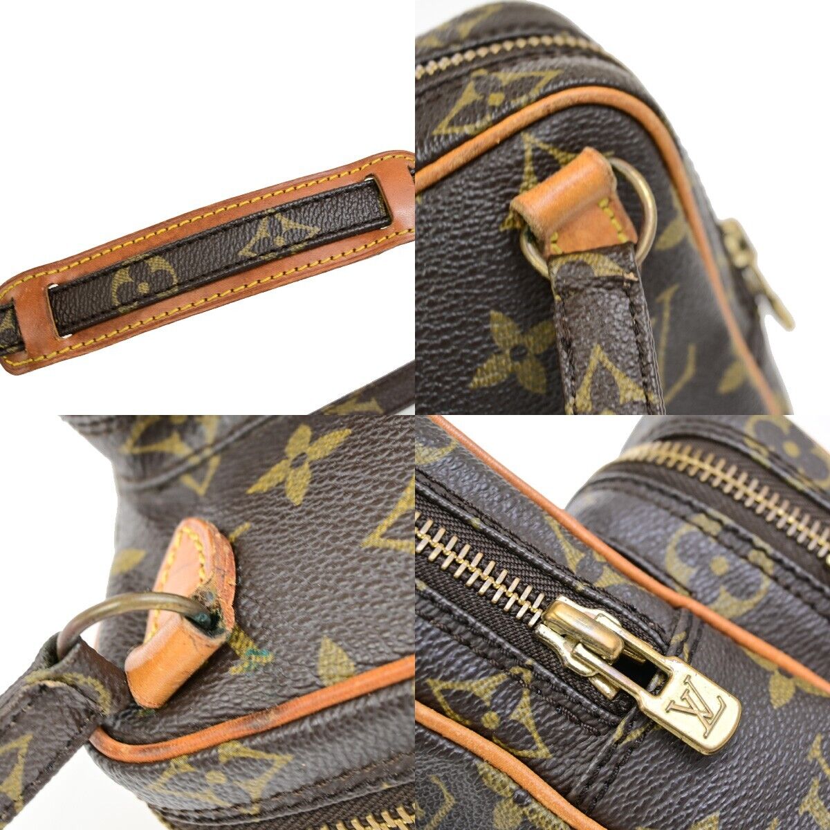 LOUIS VUITTON Mini Amazon Shoulder Bag Monogram Leather Brown M45238 70FB369