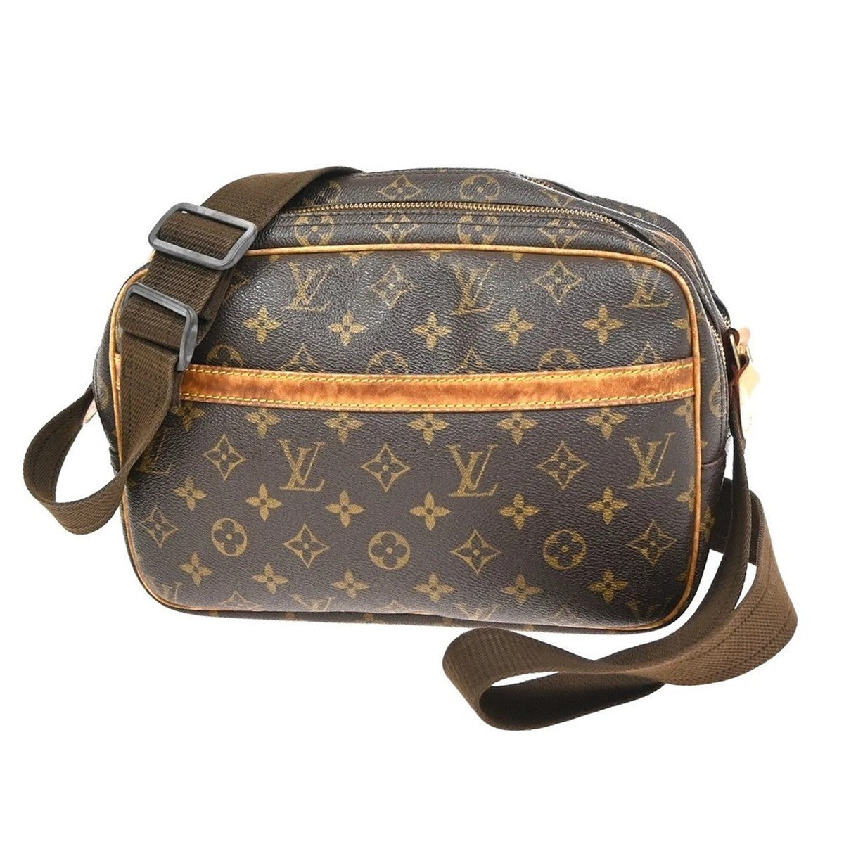 LOUIS VUITTON Reporter PM Crossbody Shoulder Bag Monogram Leather M45254 34KC186