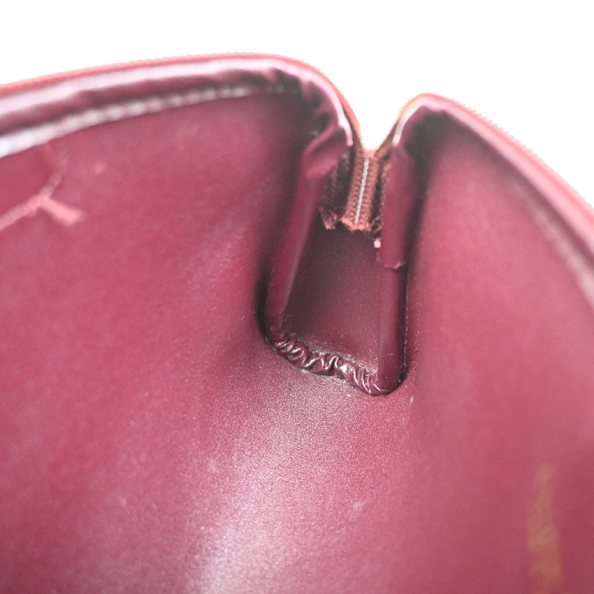 CHRISTIAN DIOR Trotter Pattern Cosmetic Pouch Canvas Leather Red France 68KD157