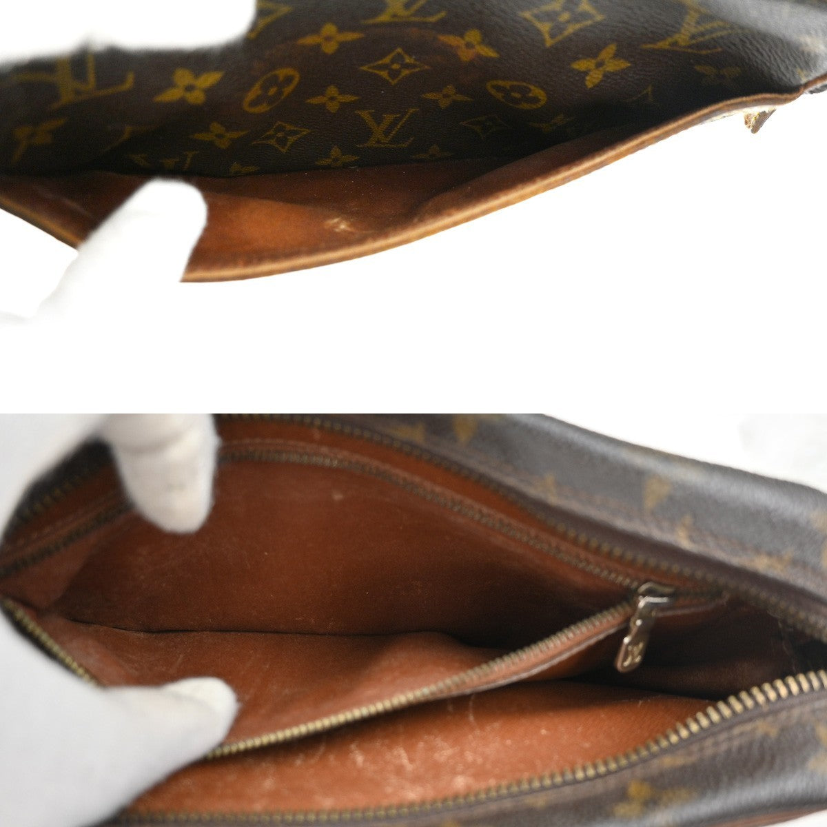 LOUIS VUITTON Trocadero 24 Shoulder Bag Monogram Leather Brown M51276 01TA655