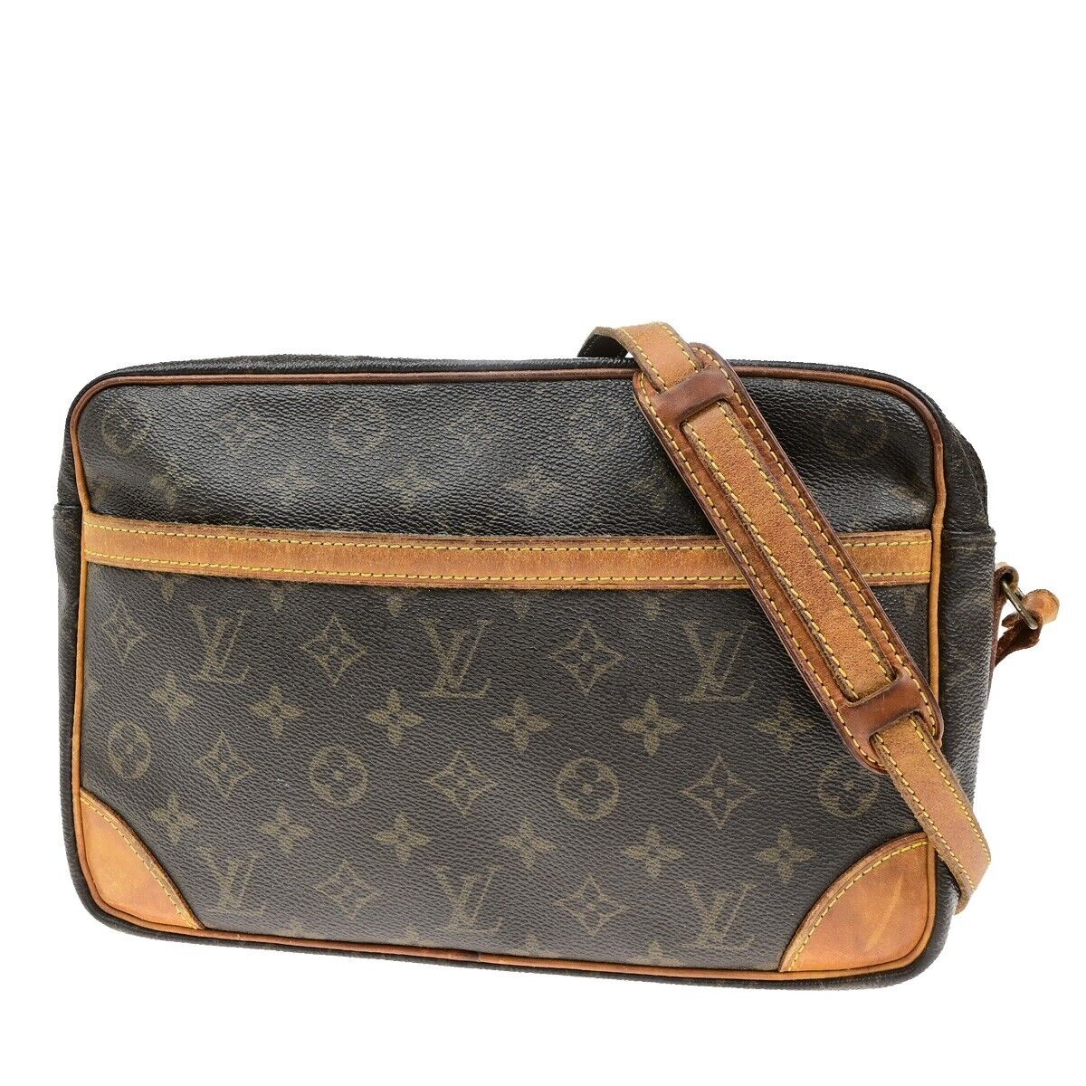 LOUIS VUITTON Trocadero 27 Shoulder Bag Monogram Leather Brown M51274 05EE009