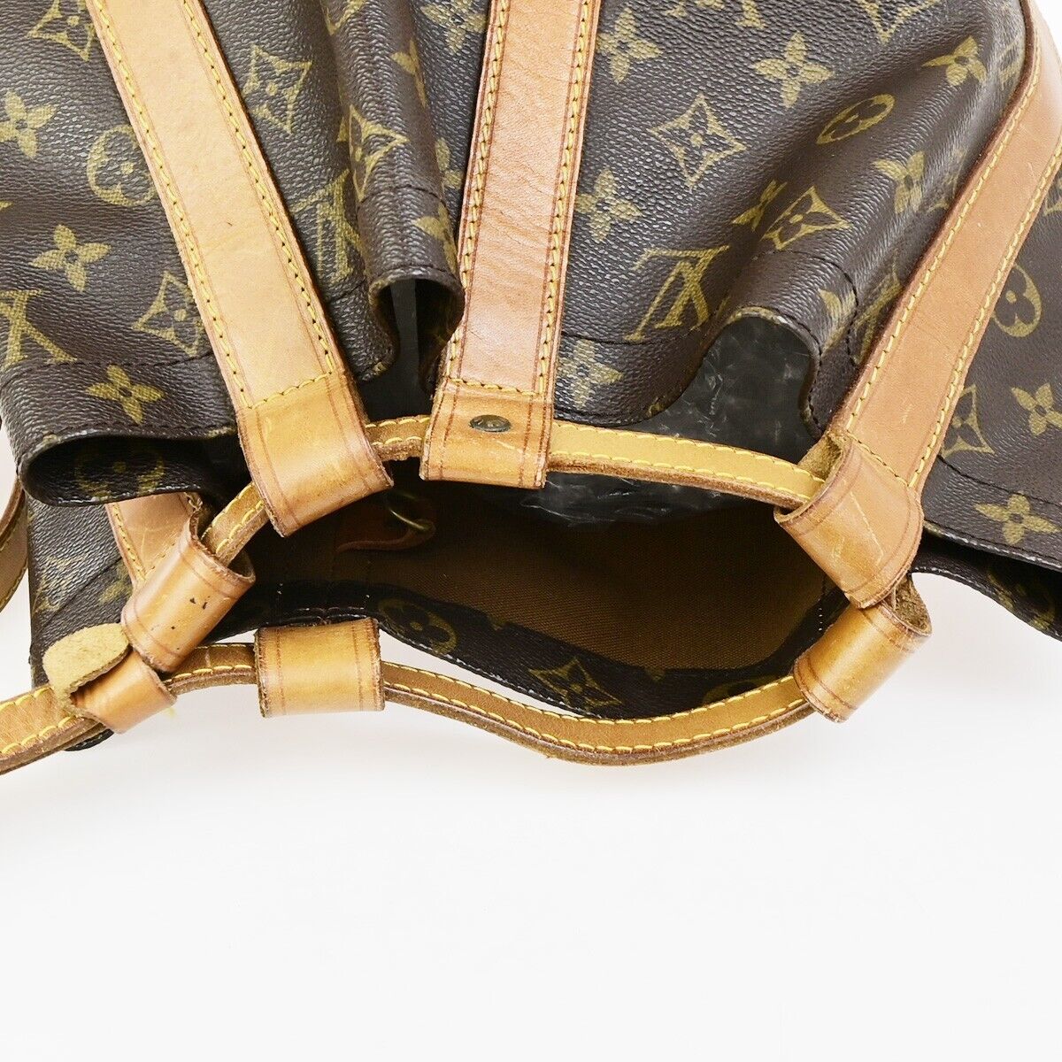 LOUIS VUITTON LV Randonnee GM Shoulder Bag Monogram Leather Brown M42244 81EC876