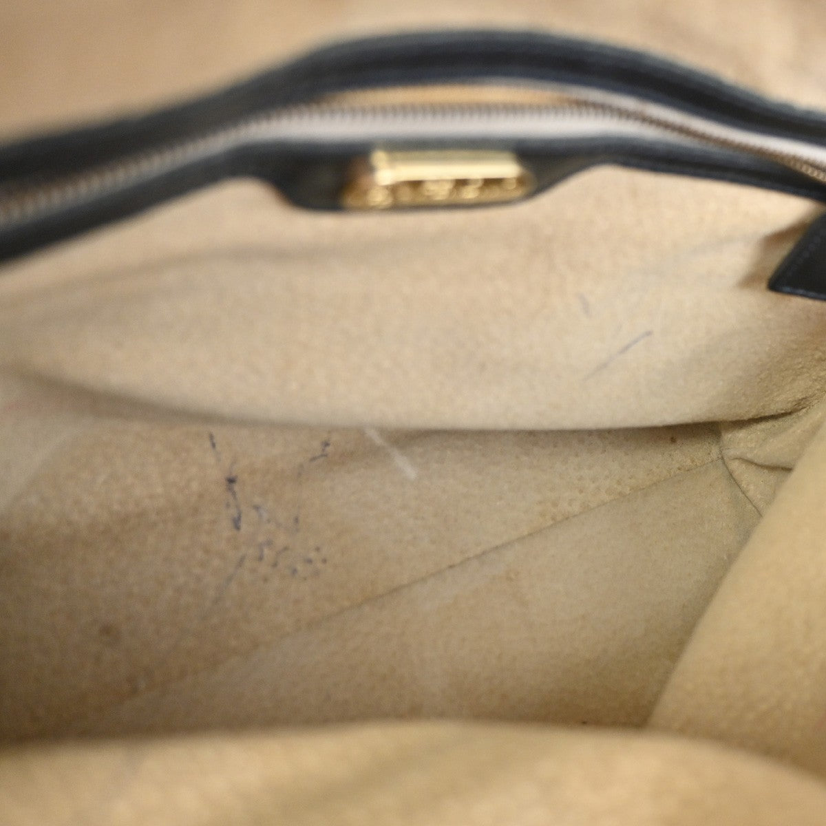 FENDI Zucca Hand Bag Nylon Leather Brown Black GHW Italy 68KC918