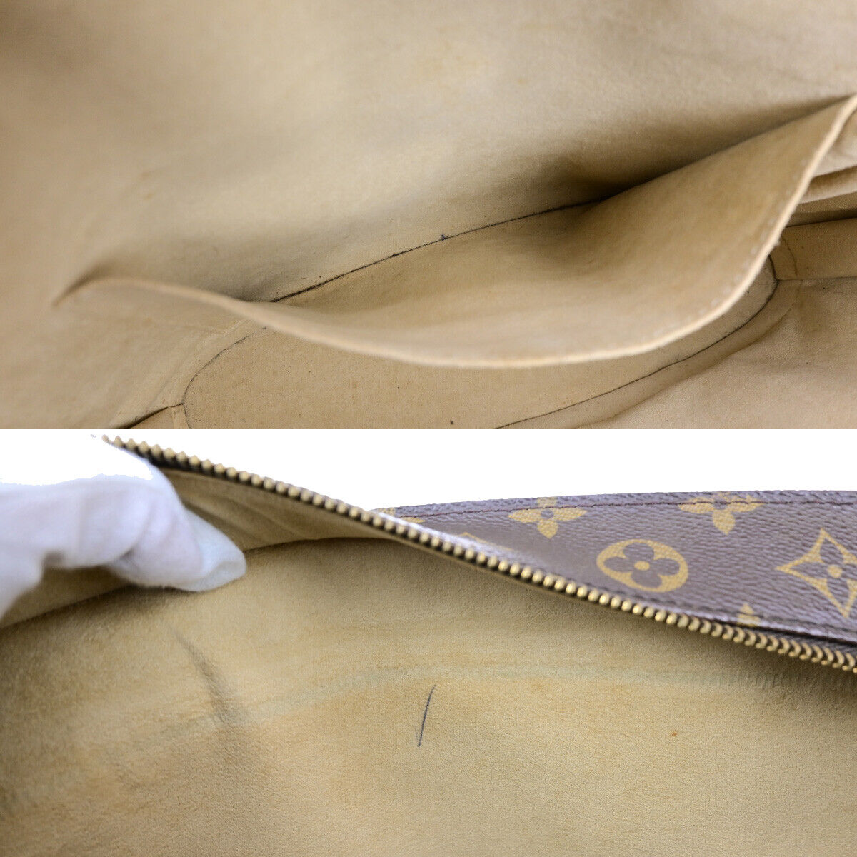 LOUIS VUITTON Babylone Shoulder Bag Monogram Leather Brown France M51102 83YG587