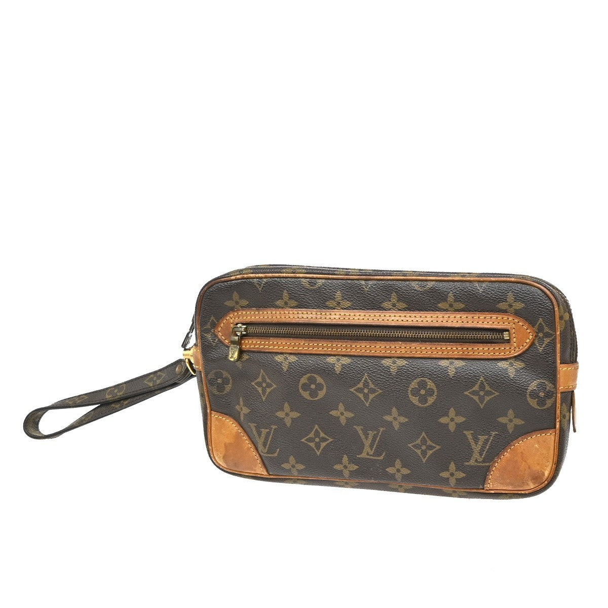 LOUIS VUITTON Marly Dragonne GM Clutch Hand Bag Monogram Brown M51825 67KC022
