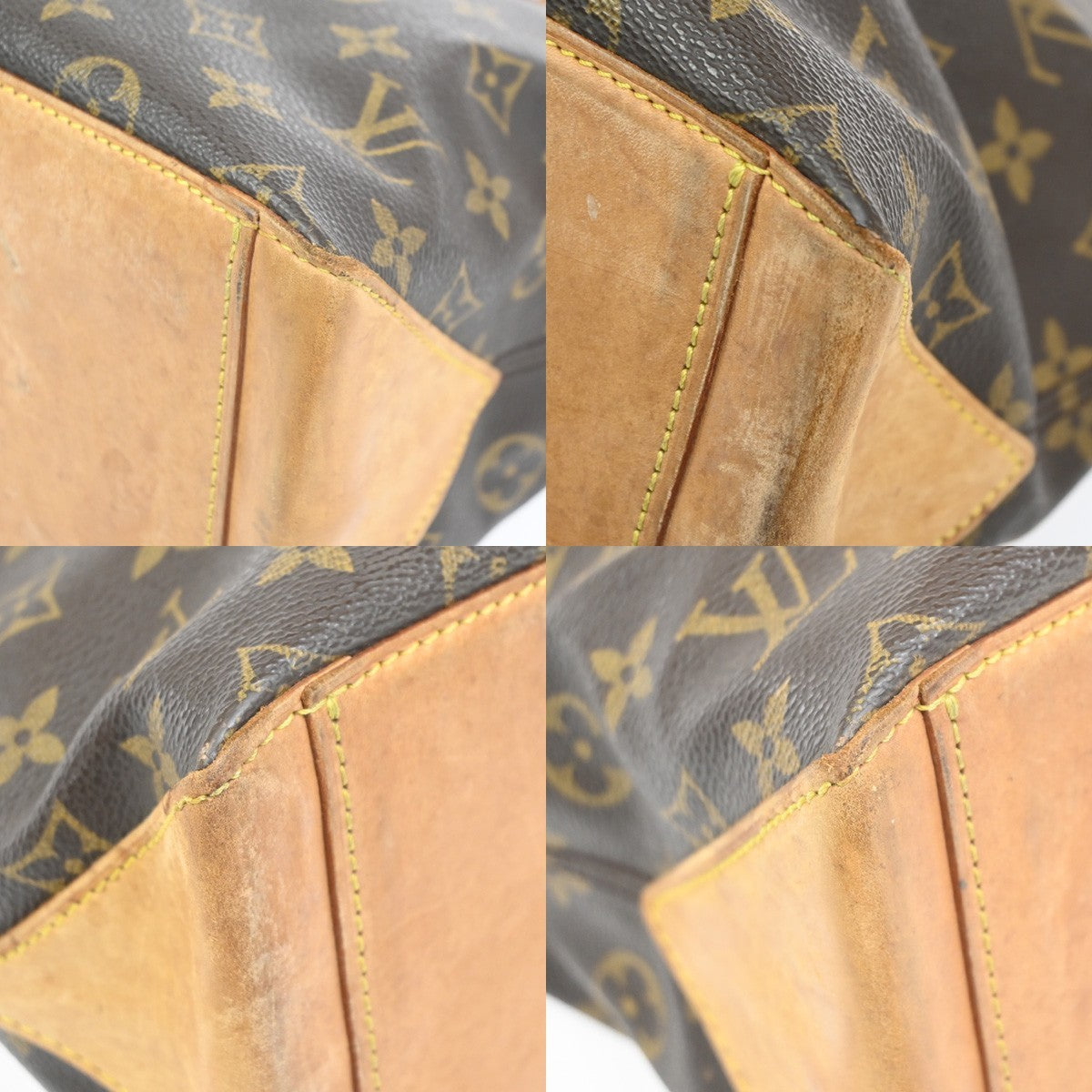 LOUIS VUITTON Cabas Piano Shoulder Bag Monogram Leather Brown M51148 80CA724