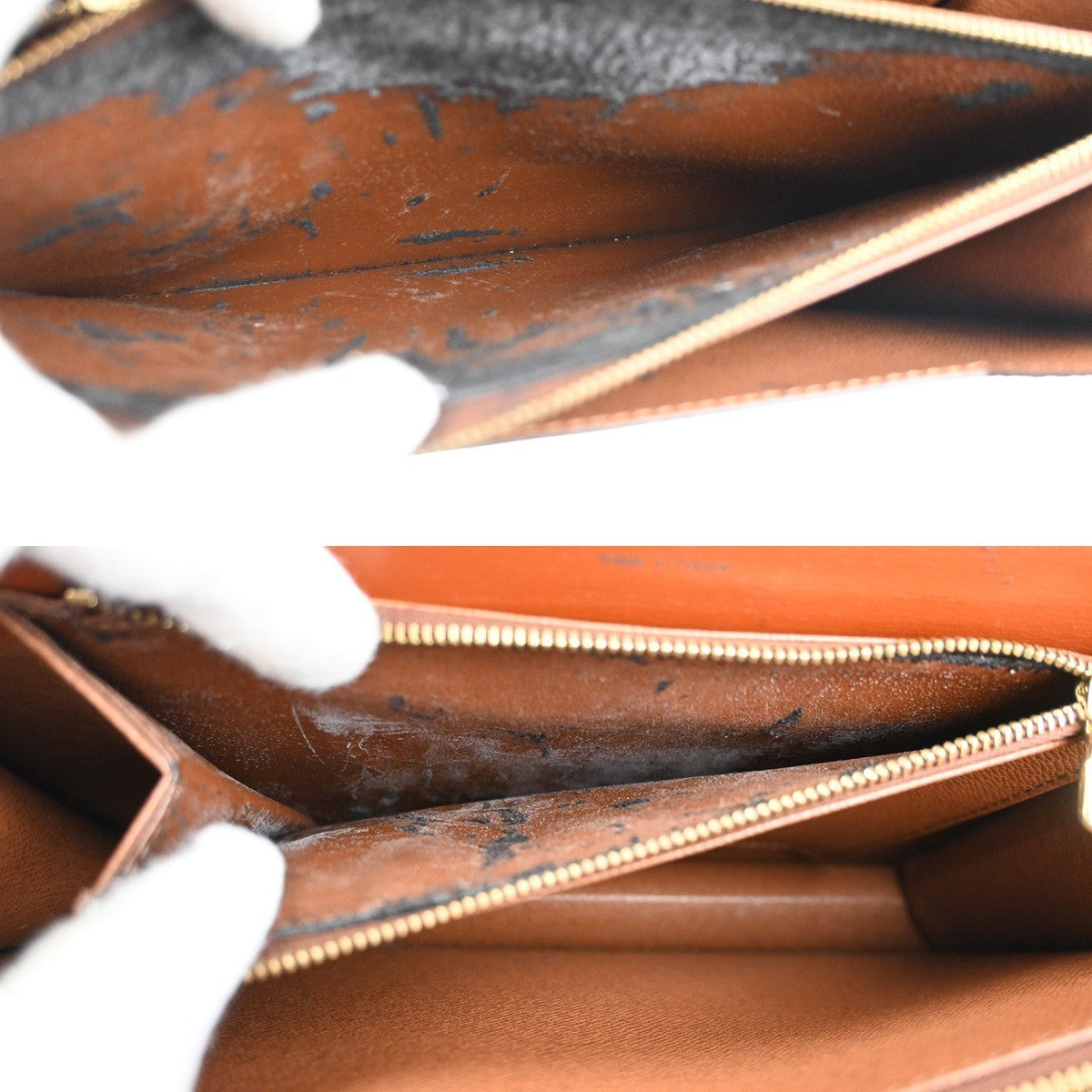 LOUIS VUITTON Concorde Hand Bag Epi Leather Brown Gold France M52133 85CA714
