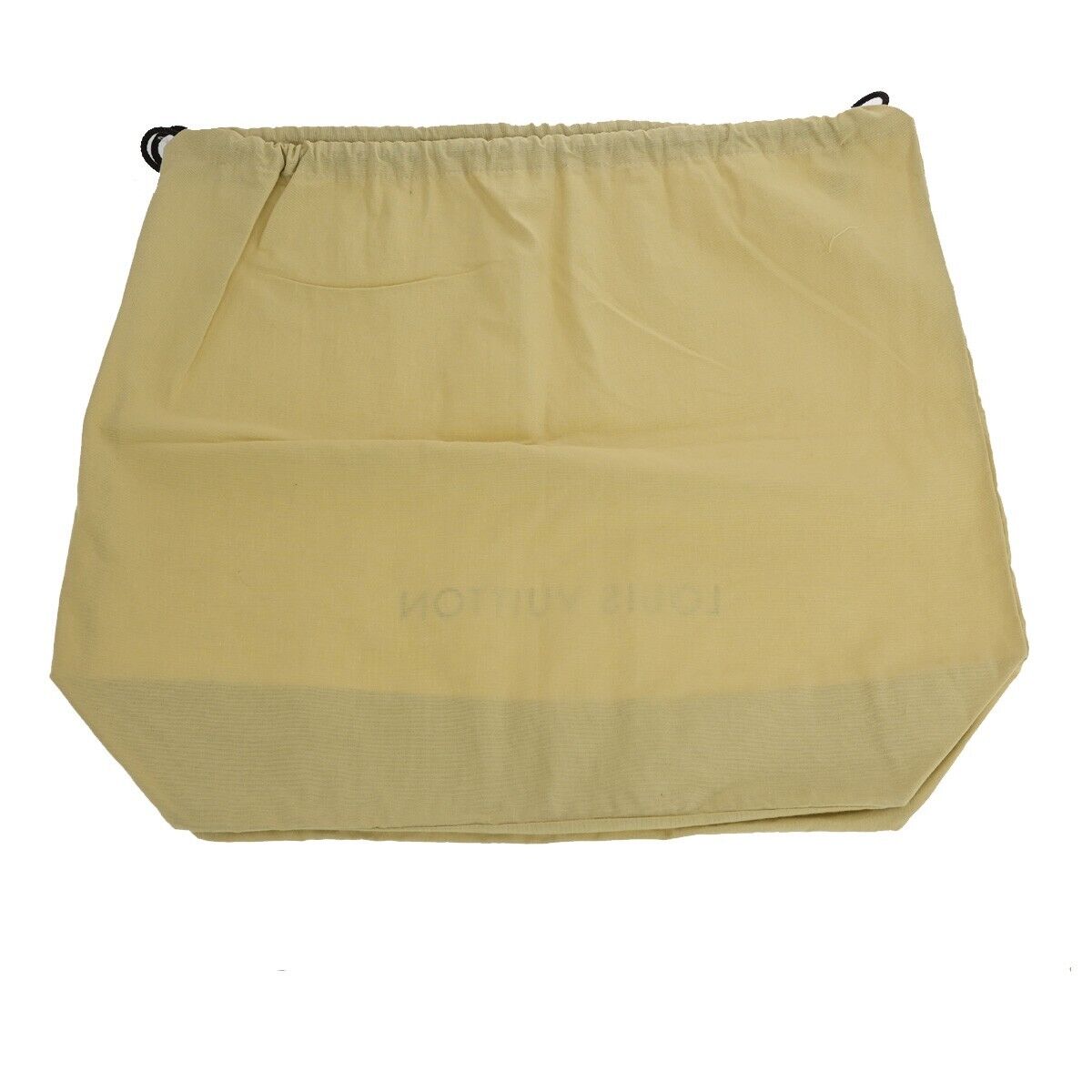 LOUIS VUITTON Logo 10 Set Dust Bag Drawstring Canvas Cotton Beige Brown 08SJ059