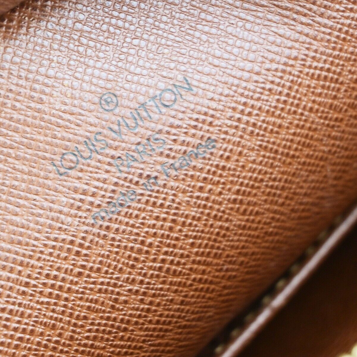 LOUIS VUITTON Danube Shoulder Bag Monogram Leather Brown France M45266 64ED013