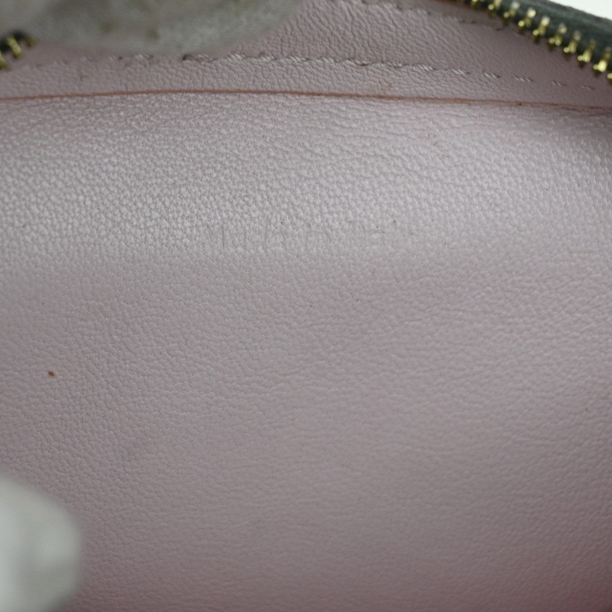 CELINE Logo Mini Pouch Bag Leather Gray GHW France 67TA391
