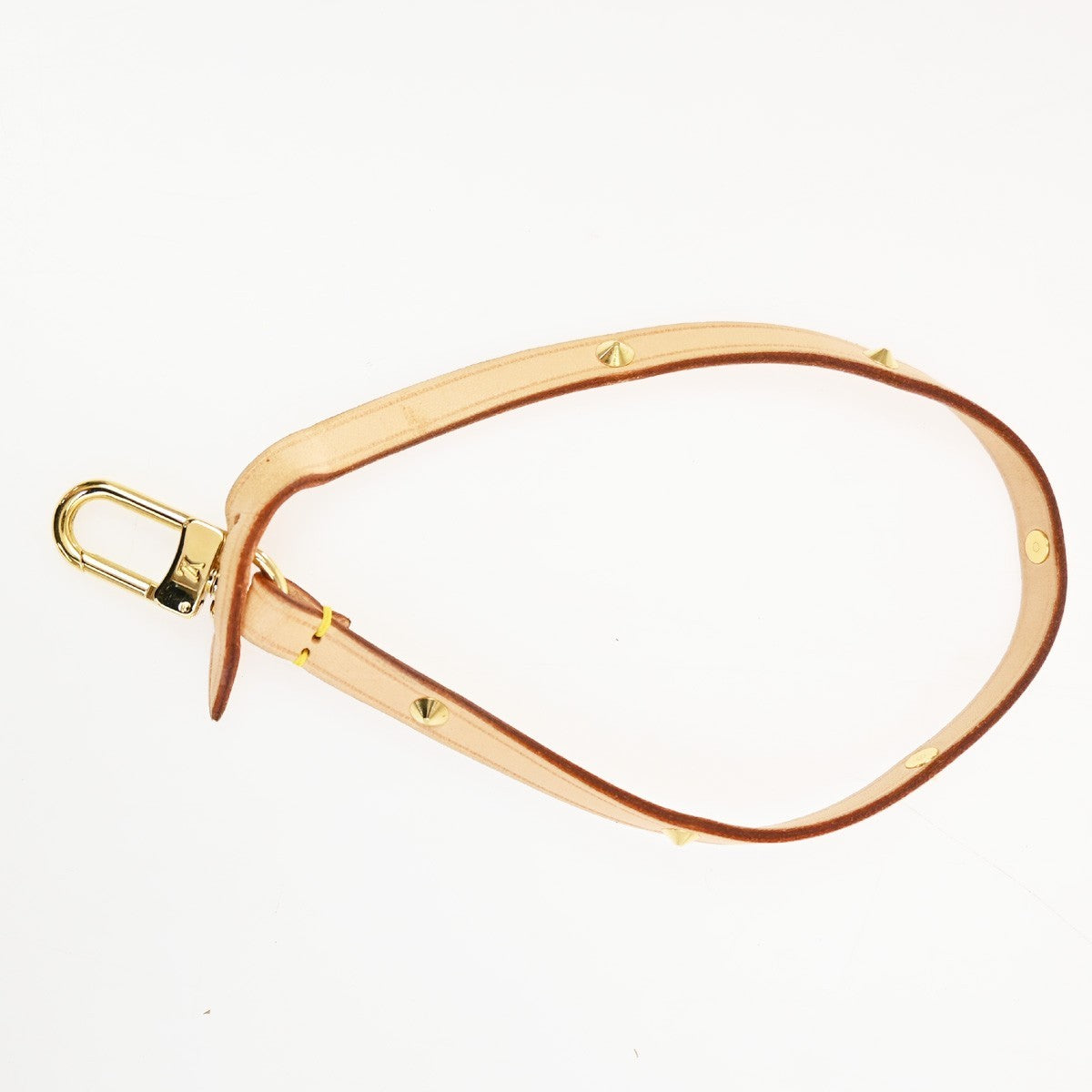 LOUIS VUITTON Pochette Accessoires Strap studsLeather Brown GHW M92649 61TA629