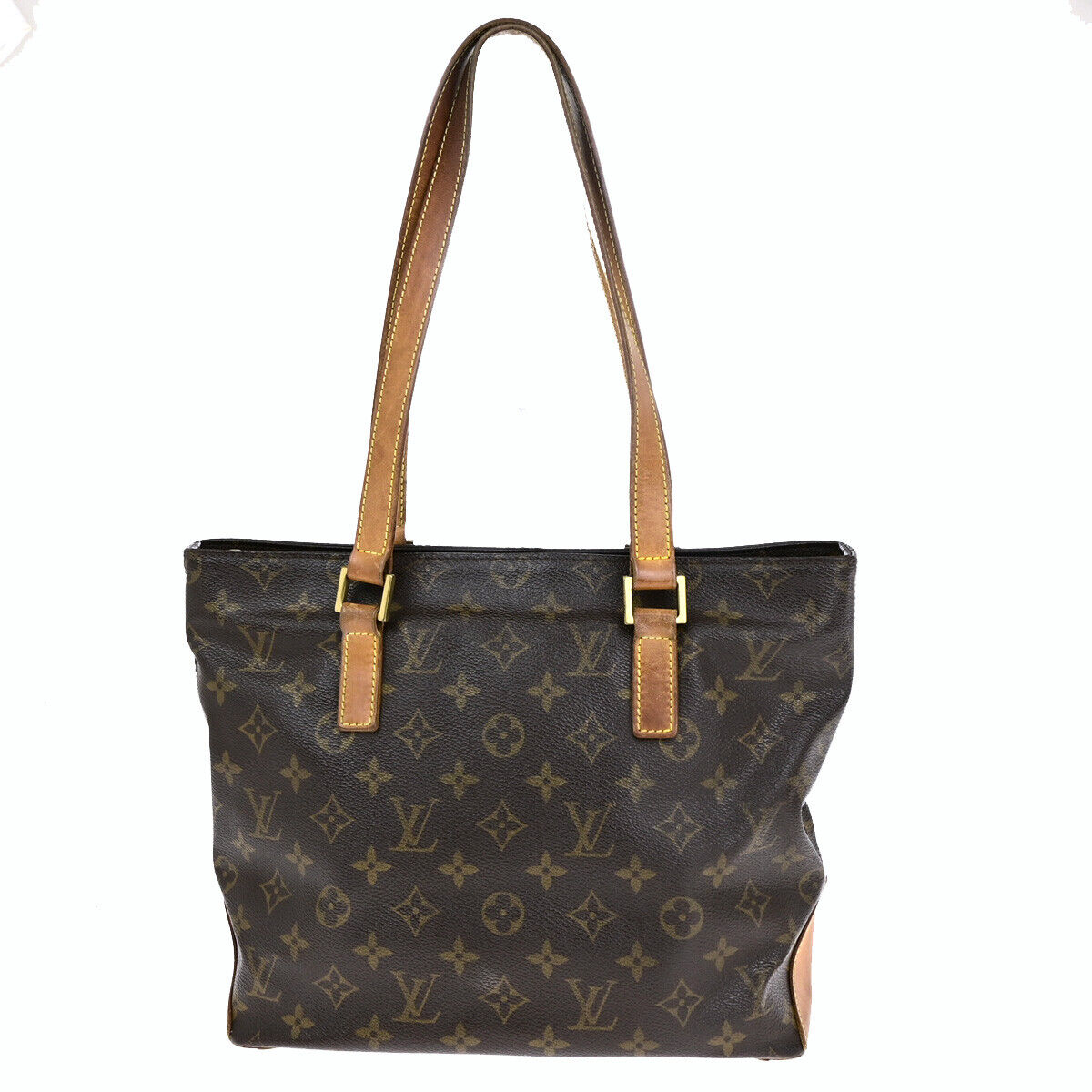 LOUIS VUITTON Cabas Piano Shoulder Bag Monogram Leather Brown M51148 39SH941
