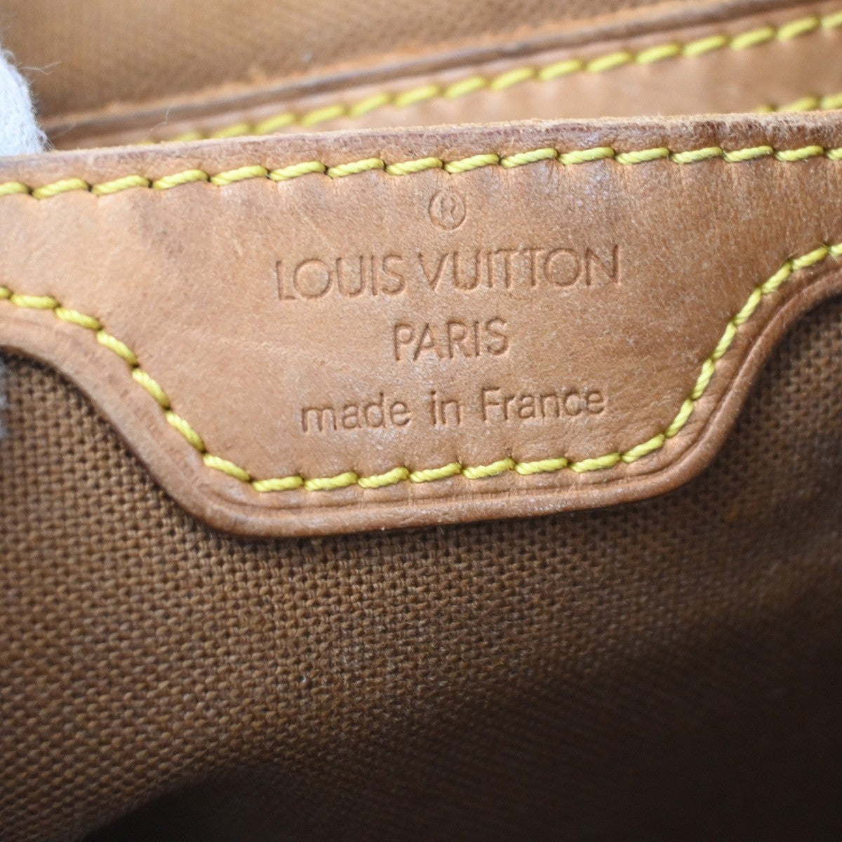 LOUIS VUITTON Montsouris GM Backpack Bag Monogram Leather Brown M51135 88CA069