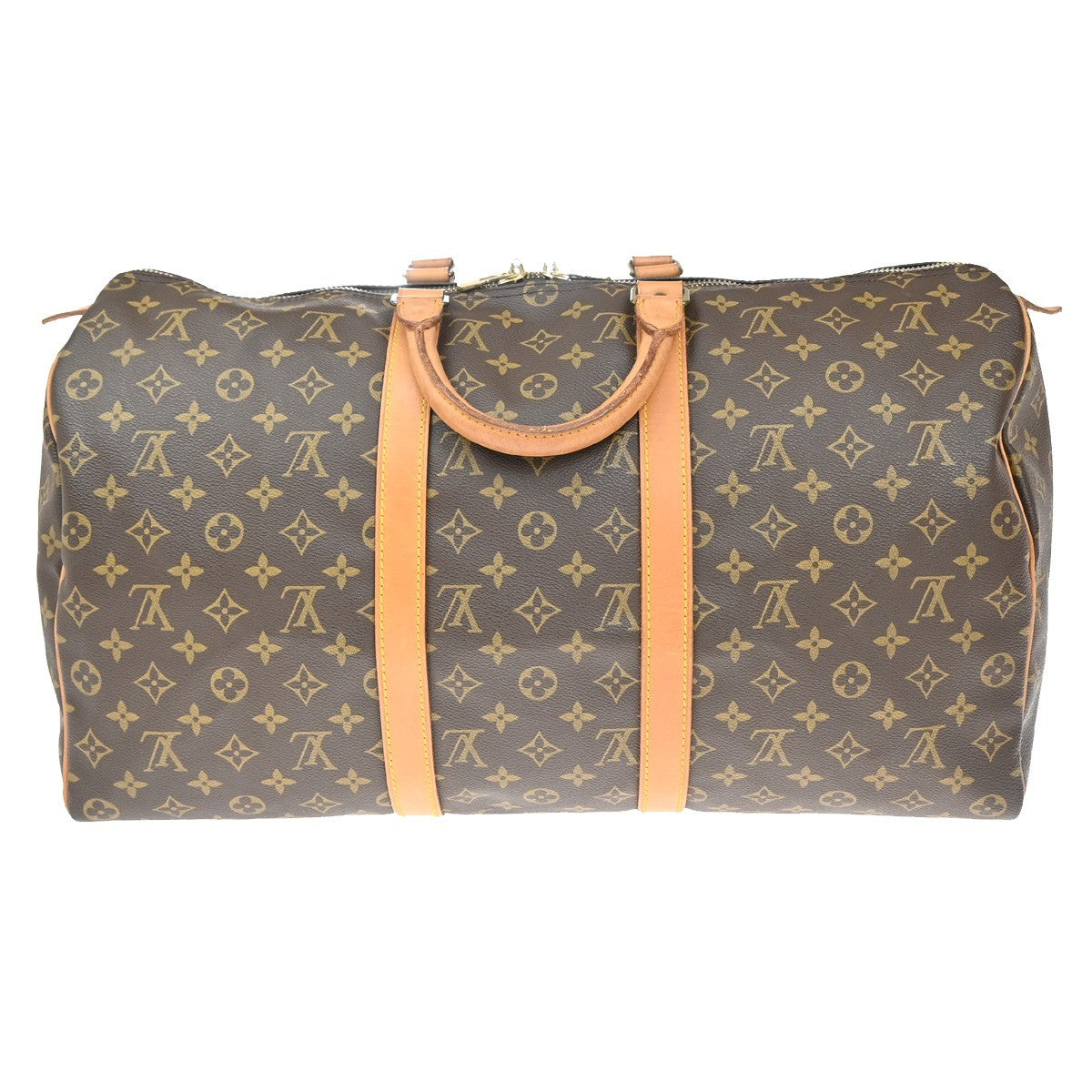 LOUIS VUITTON Keepall 50 Travel Hand Bag Monogram Leather Brown M41426 73EF978