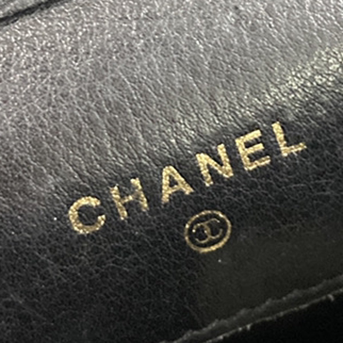 CHANEL Mini Cigarette Case Bag Grained Calfskin Leather Black Vintage 99RP057
