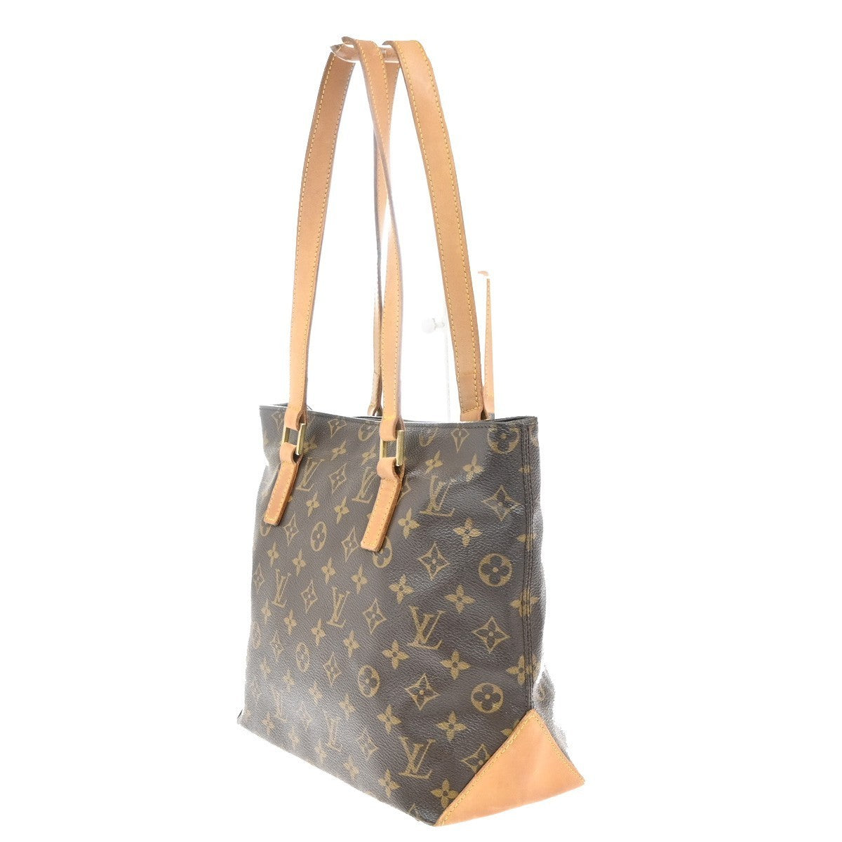 LOUIS VUITTON Cabas Piano Shoulder Bag Monogram Leather Brown M51148 16MA249