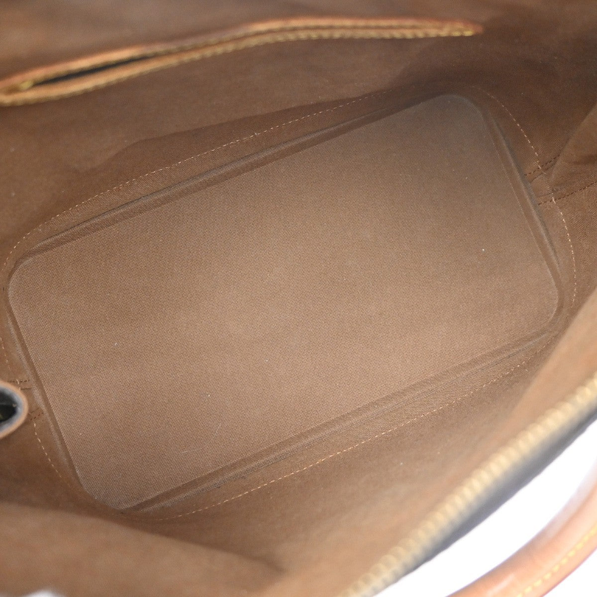 LOUIS VUITTON LV Logo Alma Hand Bag Monogram Leather Brown France M51130 82YJ207