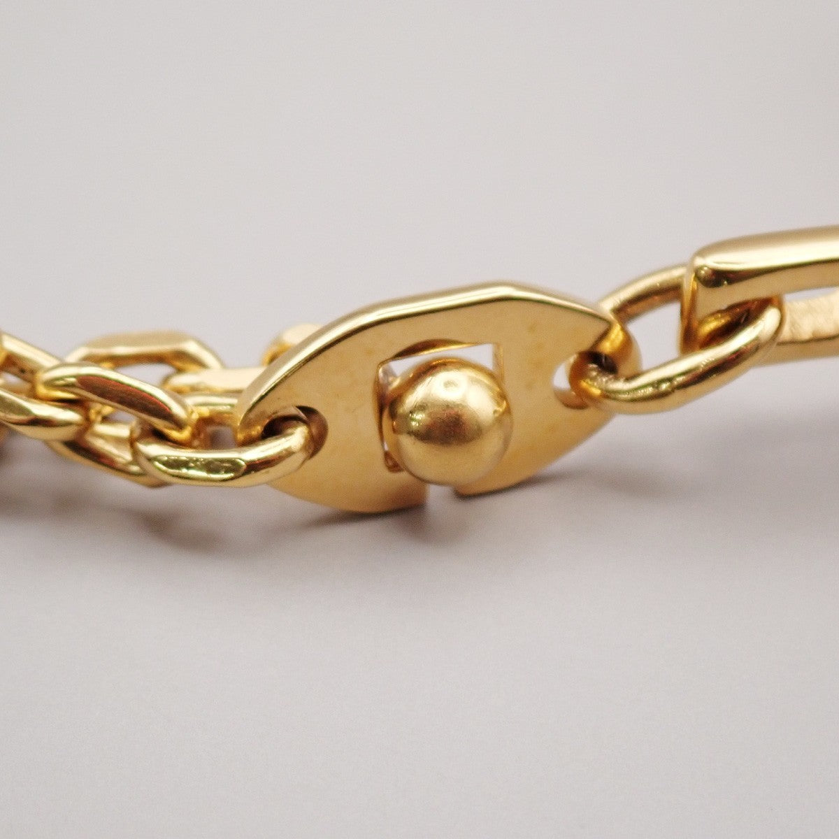 HERMES Logo Filou Chain Glove Holder Bag Charm Gold GHW Accessory 04RL886