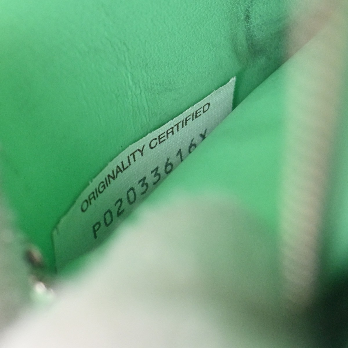 BOTTEGA VENETA Logo Intrecciato Zippy Long Wallet Leather Green SHW 66DA285