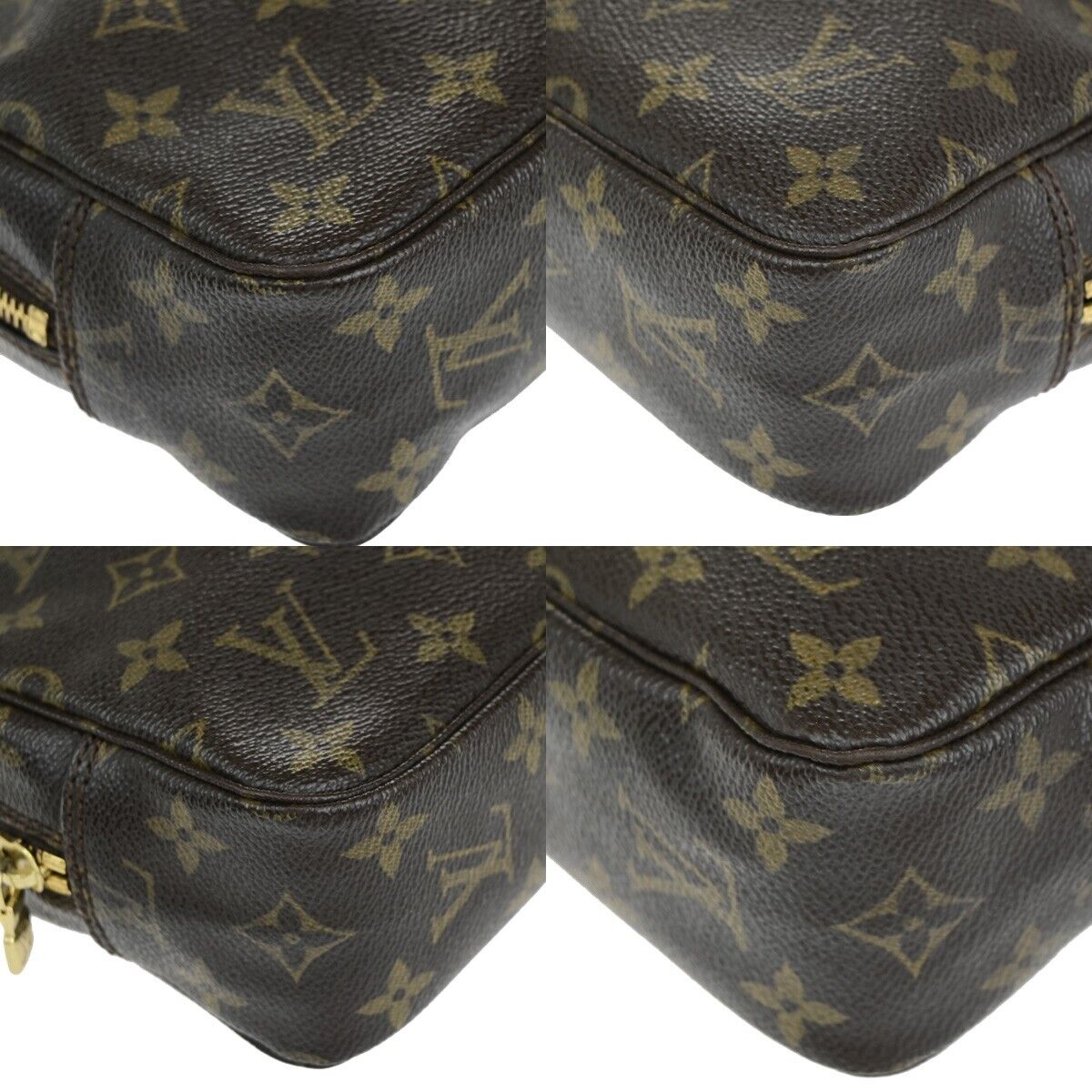 LOUIS VUITTON Trousse Toilette 23 Clutch Hand Bag Monogram Brown M47524 68EC906