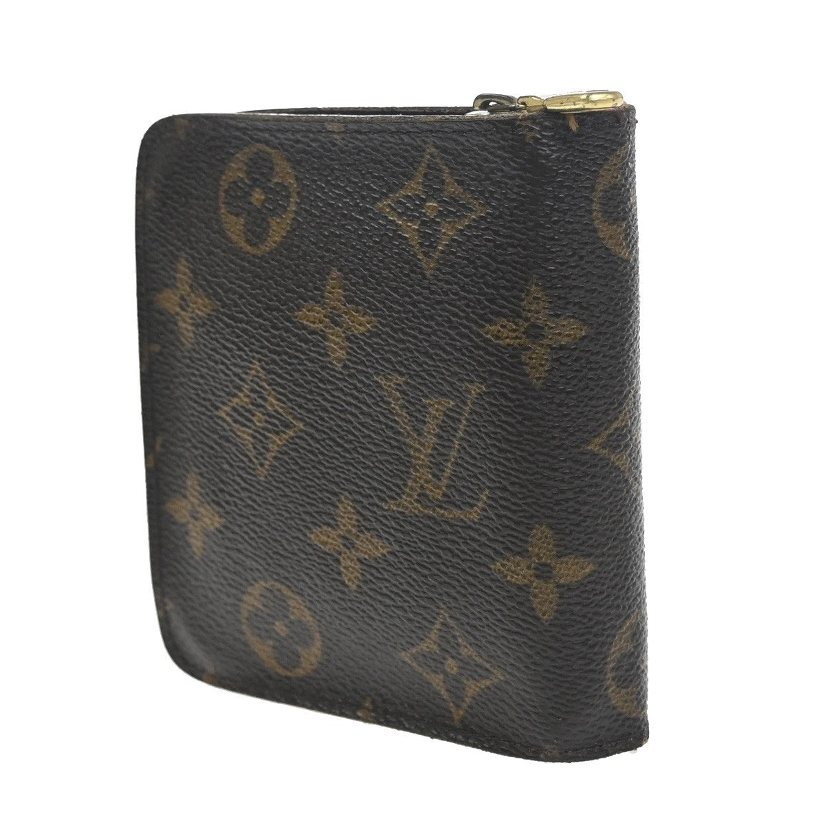 LOUIS VUITTON LV 2 Set Credit Compact Zip Wallet Monogram Leather BN 02KC753