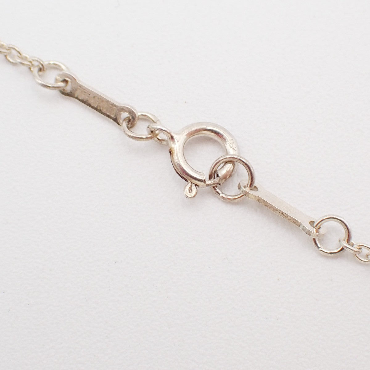 TIFFANY & CO. Open Heart 22mm Chain Necklace Ag 925 Elsa Peretti Silver 66EG157