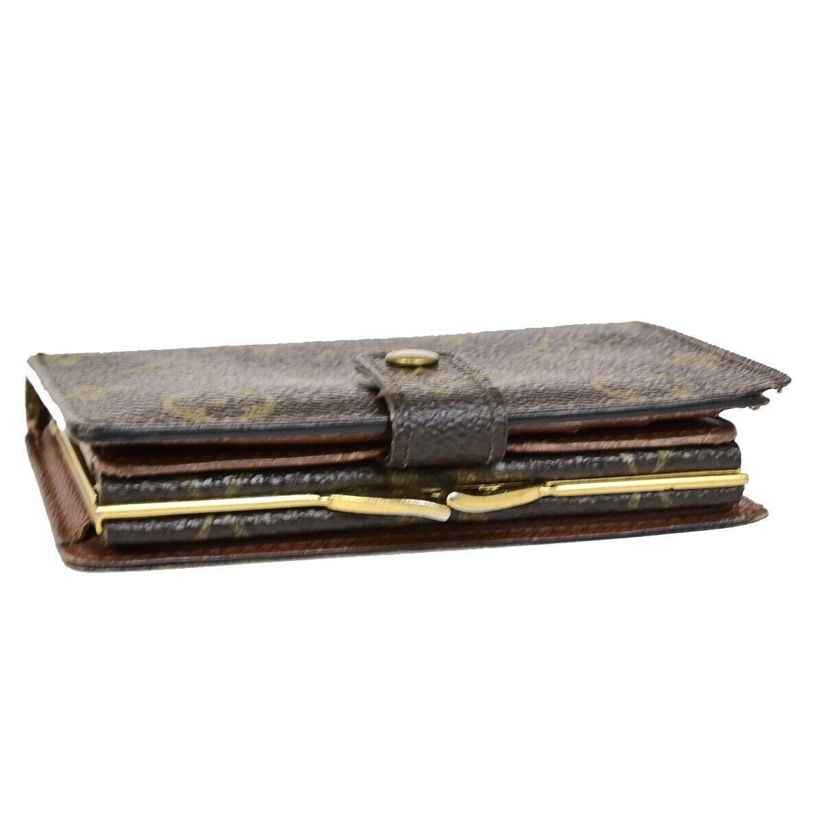 LOUIS VUITTON Portefeuille Viennois Bifold Wallet Monogram Brown M61674 62KA399