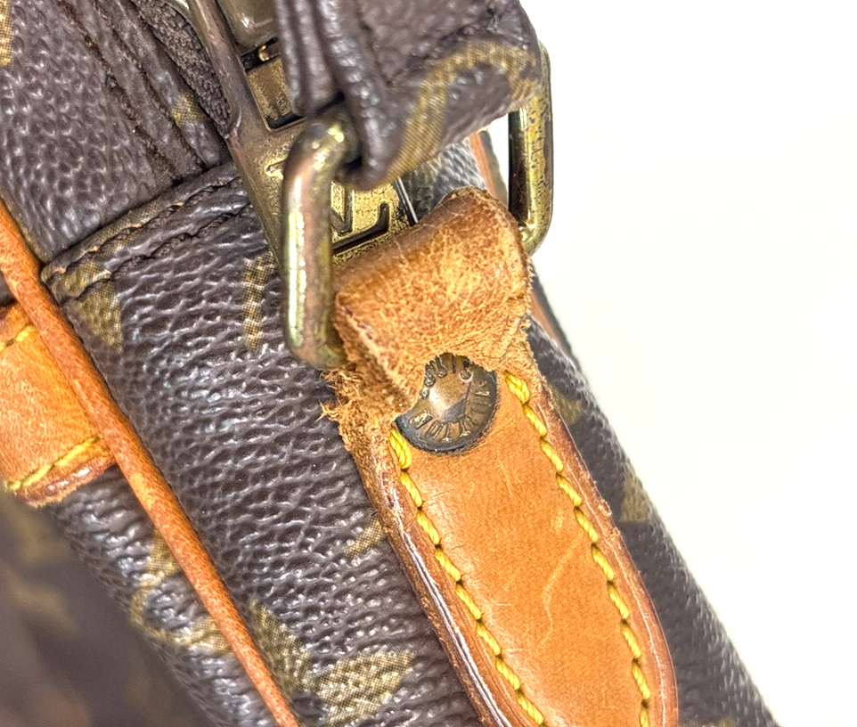 LOUIS VUITTON Danube Shoulder Bag Monogram Leather Brown France M45266 62KC659