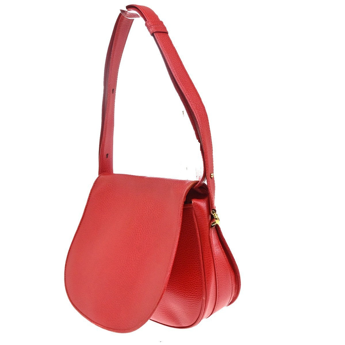 Cartier Must Line Flap Shoulder Crossbody Bag Leather Red GHW Italy 35MA116