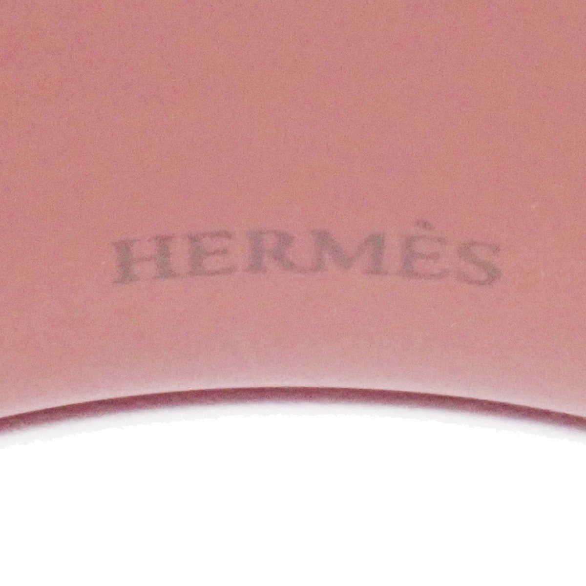 HERMES Logo Bicolor Resin Bangle Bracelet Size S White Purple 62RL258