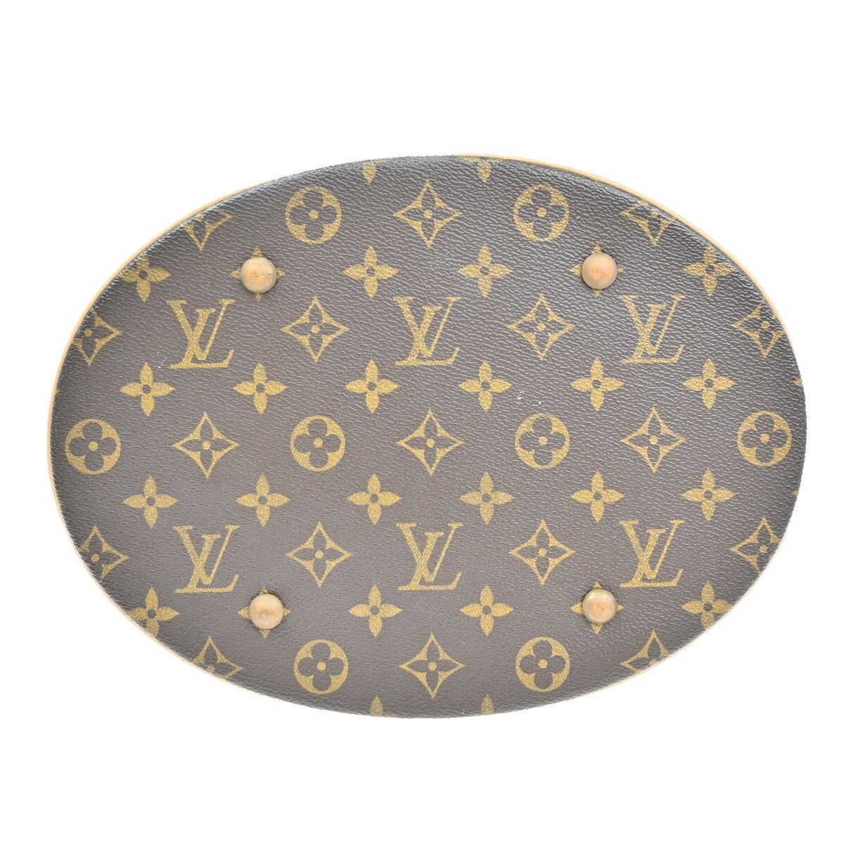 LOUIS VUITTON BUCKET GM Shoulder Tote Bag Monogram Leather Brown M42236 33EF194