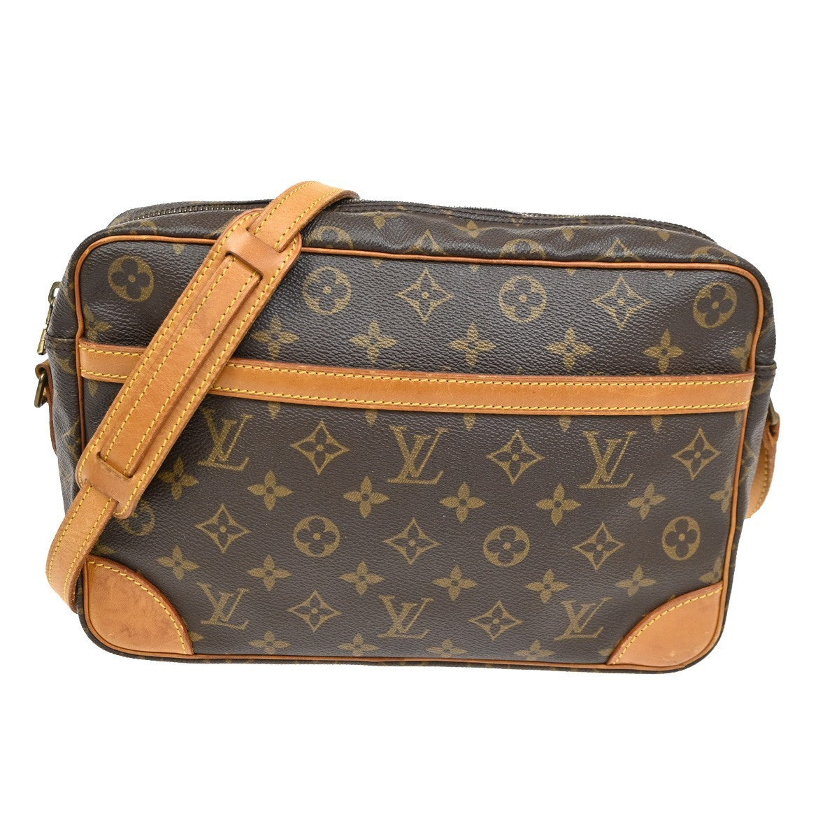 LOUIS VUITTON Trocadero 30 Shoulder Bag Monogram Leather Brown M51272 89TA340