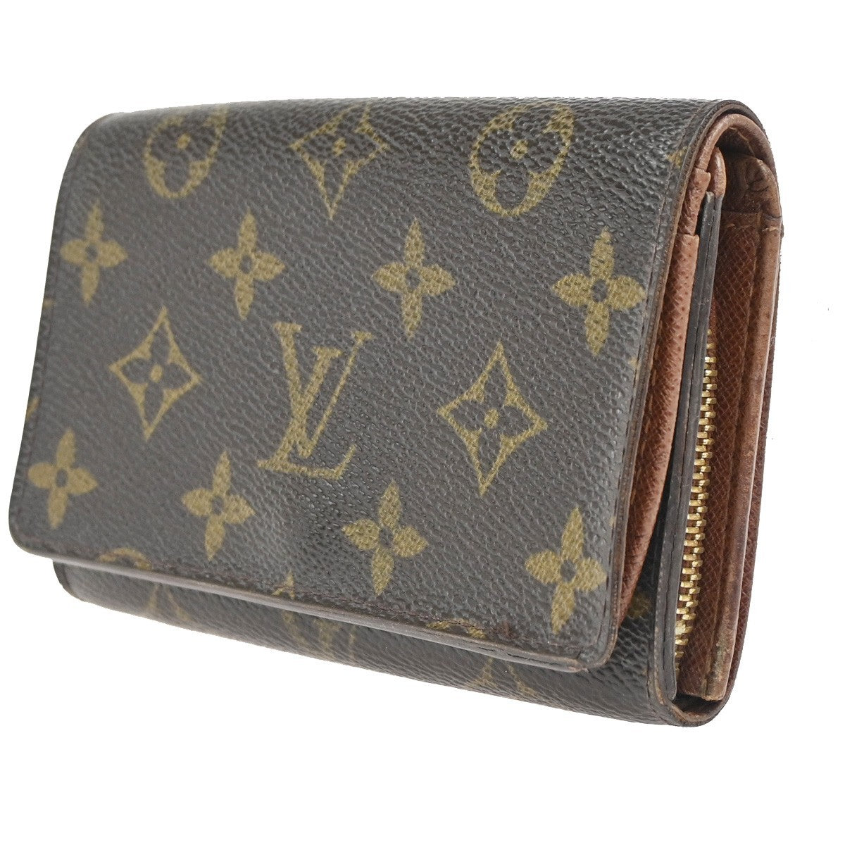12.Live LOUIS VUITTON Portefeuille Tresor Bifold Wallet Monogram M61736 05KC305