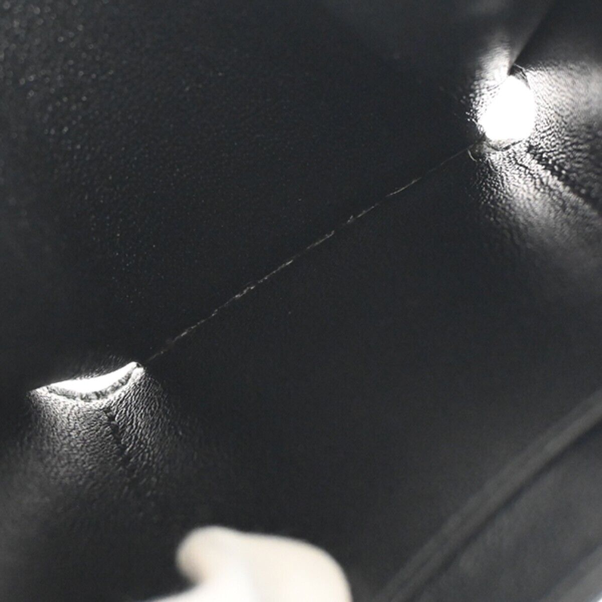 BALENCIAGA Logo Everyday Mini Trifold Wallet Purse Leather Black Italy 64HB612