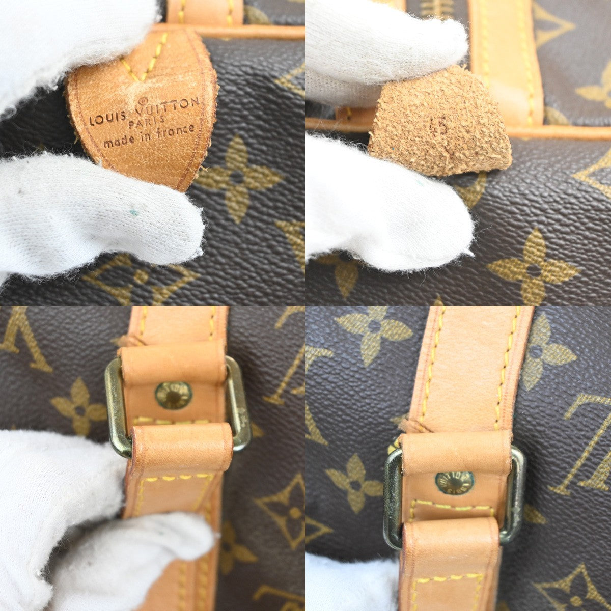 LOUIS VUITTON Sac Souple 45 Travel Hand Bag Monogram Leather BN M41624 73RL786