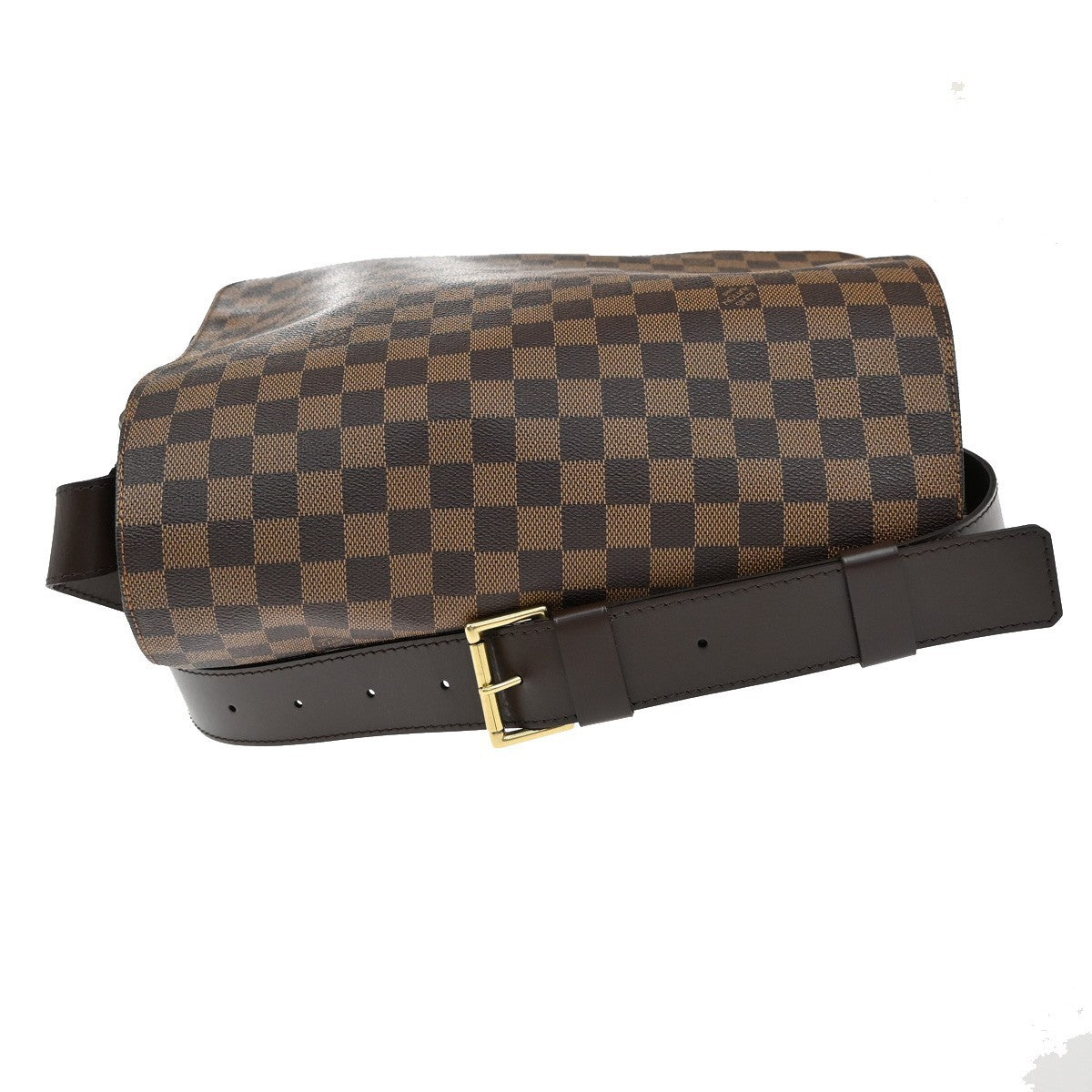 LOUIS VUITTON Bastille Shoulder Bag Damier Ebene Leather Brown N45258 25KB592