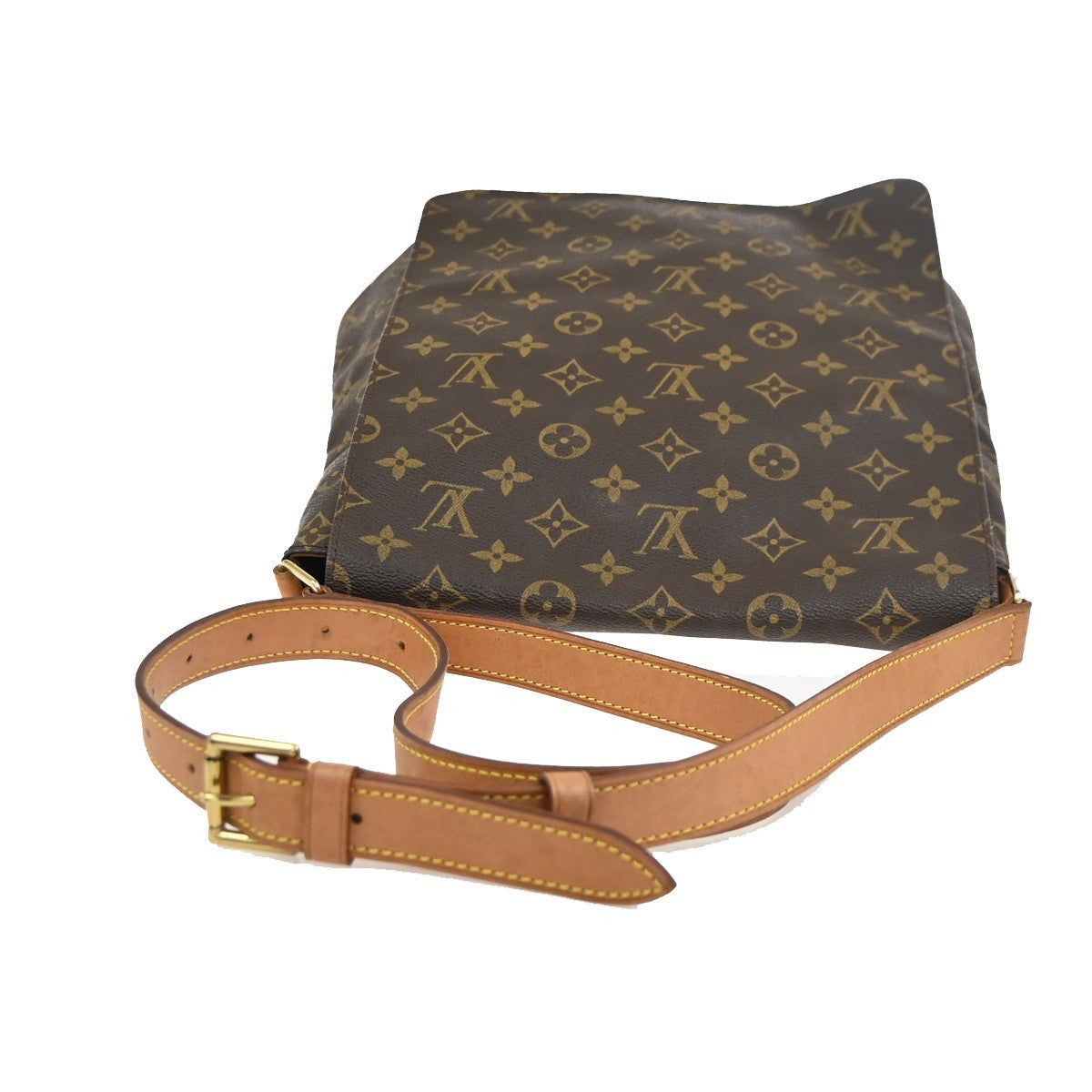 LOUIS VUITTON Musette Shoulder Bag Monogram Leather Brown France M51256 72KC826